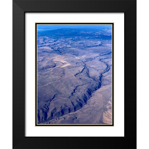 Wind Farm I Black Modern Wood Framed Art Print with Double Matting by Grayscale