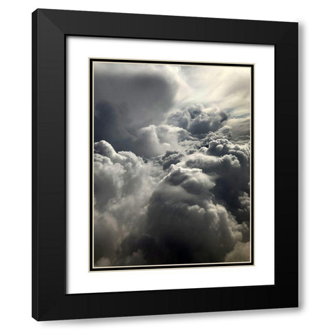 Cloudy Sky III Black Modern Wood Framed Art Print with Double Matting by Grayscale