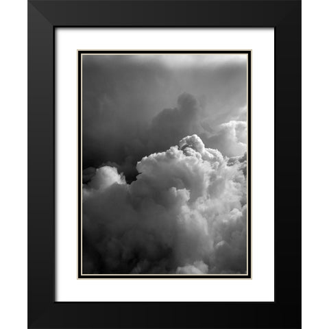 Cloudy Sky IV Black Modern Wood Framed Art Print with Double Matting by Grayscale