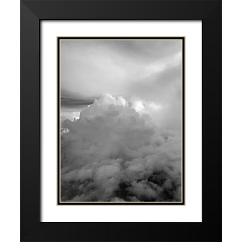 Cloudy Sky V Black Modern Wood Framed Art Print with Double Matting by Grayscale