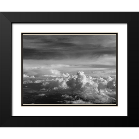 Cloudy Sky VI Black Modern Wood Framed Art Print with Double Matting by Grayscale