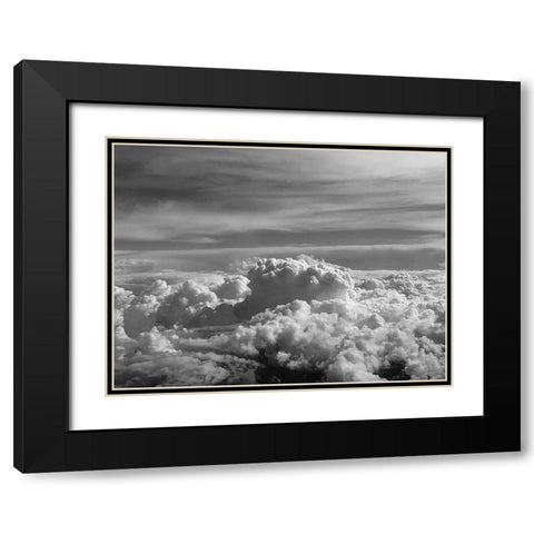 Cloudy Sky VII Black Modern Wood Framed Art Print with Double Matting by Grayscale