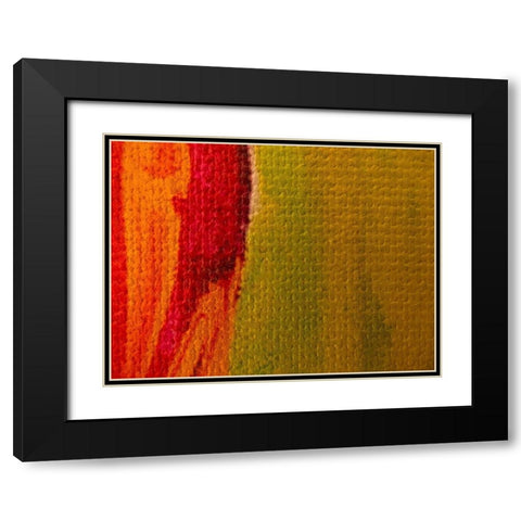 Canvas Closeup I Black Modern Wood Framed Art Print with Double Matting by Grayscale