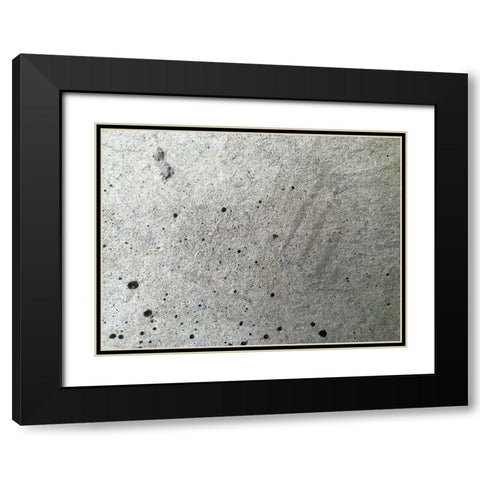 Concrete I Black Modern Wood Framed Art Print with Double Matting by Grayscale