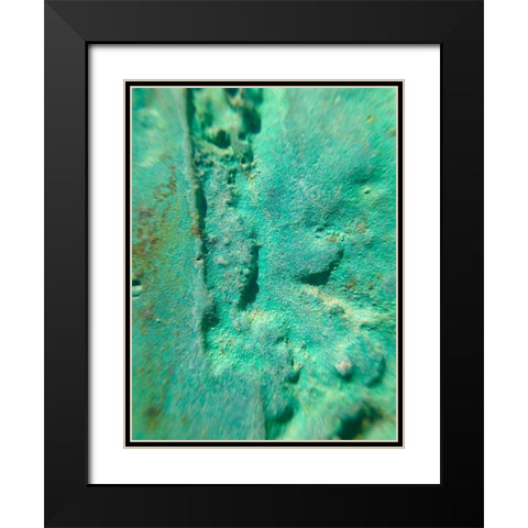 Oxidized Metal II Black Modern Wood Framed Art Print with Double Matting by Grayscale