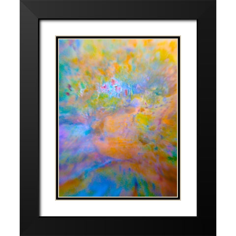 Oxidized Metal XI Black Modern Wood Framed Art Print with Double Matting by Grayscale