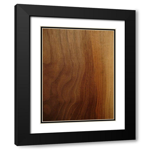 Wood Panel I Black Modern Wood Framed Art Print with Double Matting by Grayscale