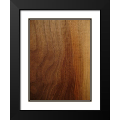 Wood Panel I Black Modern Wood Framed Art Print with Double Matting by Grayscale
