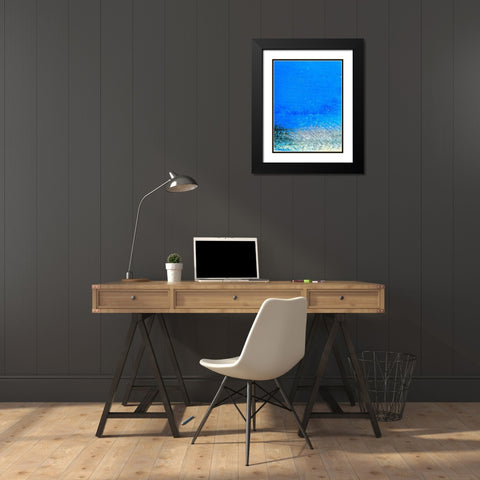 Painted Steel Panel I Black Modern Wood Framed Art Print with Double Matting by Grayscale