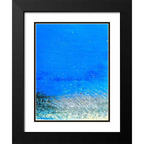 Painted Steel Panel I Black Modern Wood Framed Art Print with Double Matting by Grayscale