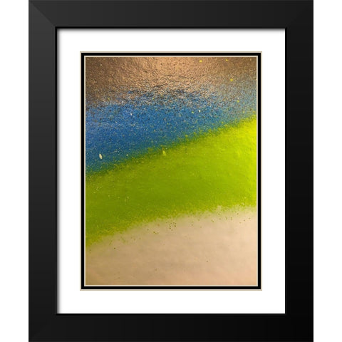 Paint Closeup XII Black Modern Wood Framed Art Print with Double Matting by Grayscale