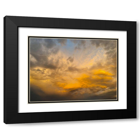 Arizona Sunset II Black Modern Wood Framed Art Print with Double Matting by Grayscale