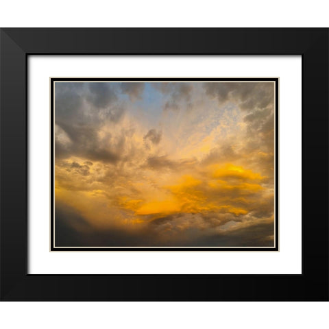 Arizona Sunset II Black Modern Wood Framed Art Print with Double Matting by Grayscale