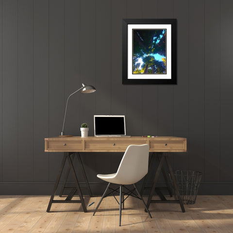 Tree Canopy IX Black Modern Wood Framed Art Print with Double Matting by Grayscale