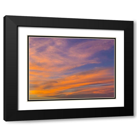 Sunset IV Black Modern Wood Framed Art Print with Double Matting by Grayscale