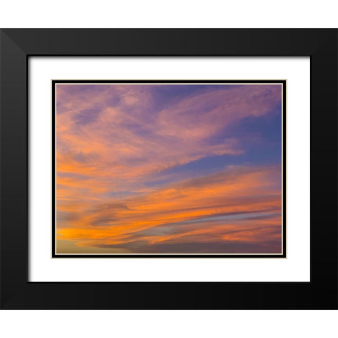 Sunset IV Black Modern Wood Framed Art Print with Double Matting by Grayscale