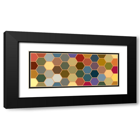 Bright Hive XXI Black Modern Wood Framed Art Print with Double Matting by Grayscale