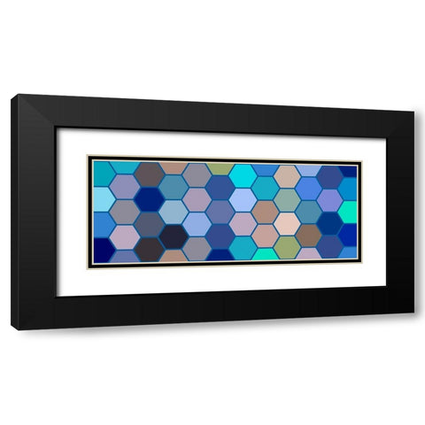 Cool Hive I Black Modern Wood Framed Art Print with Double Matting by Grayscale
