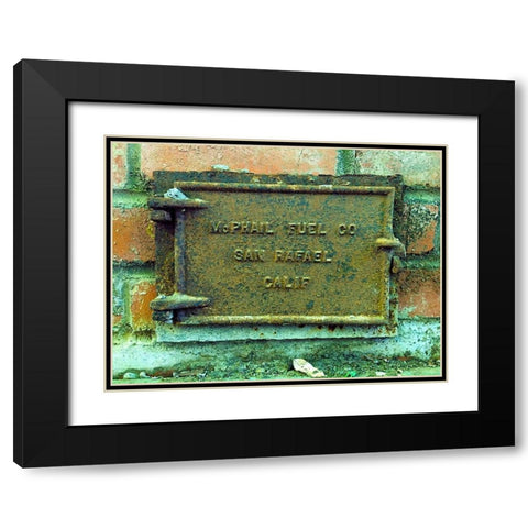 Fuel Panel I Black Modern Wood Framed Art Print with Double Matting by Grayscale