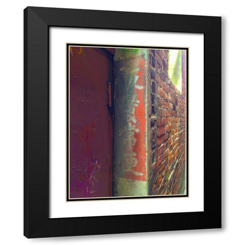 Chinatown I Black Modern Wood Framed Art Print with Double Matting by Grayscale