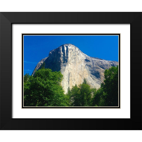El Capitan I Black Modern Wood Framed Art Print with Double Matting by Grayscale