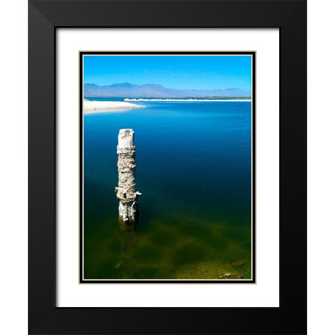 Salton Sea I Black Modern Wood Framed Art Print with Double Matting by Grayscale