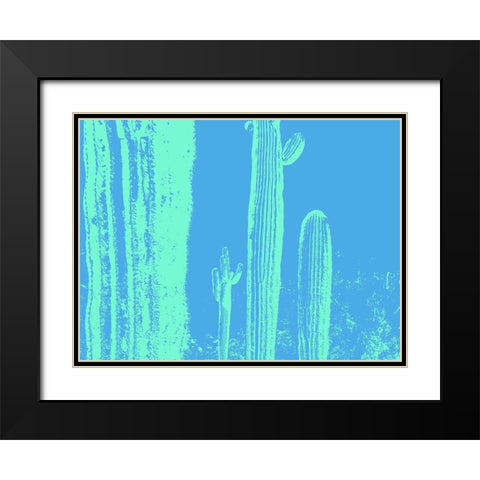 Desert Silhouette VII Black Modern Wood Framed Art Print with Double Matting by Popcorn
