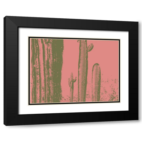 Desert Silhouette VIII Black Modern Wood Framed Art Print with Double Matting by Popcorn