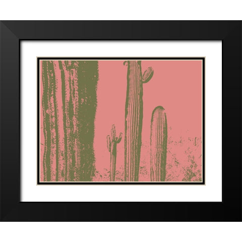 Desert Silhouette VIII Black Modern Wood Framed Art Print with Double Matting by Popcorn