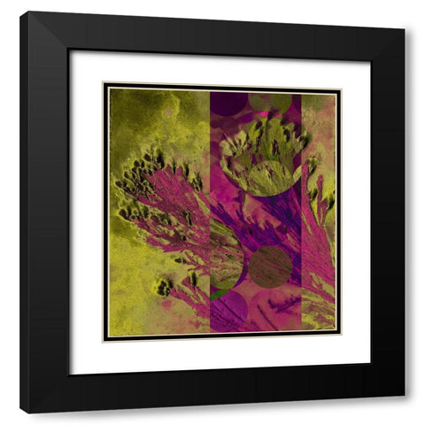 Desert Broom Abstract  Black Modern Wood Framed Art Print with Double Matting by Tenoever, William