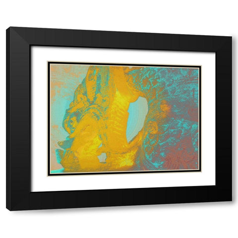 Dragon I Black Modern Wood Framed Art Print with Double Matting by Tenoever, William