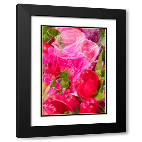 Flowers for Valentine Black Modern Wood Framed Art Print with Double Matting by Tenoever, William