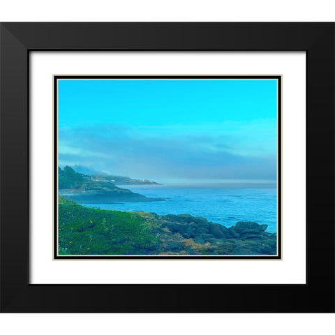 Oregon Coast near Depoe Bay 2 Black Modern Wood Framed Art Print with Double Matting by Tenoever, William