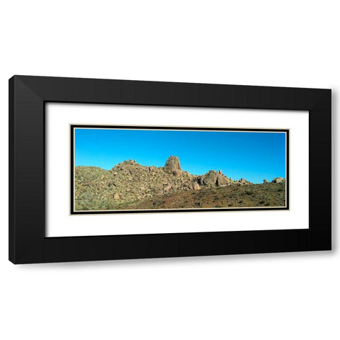 Tomâ€™s Thumb Black Modern Wood Framed Art Print with Double Matting by Popcorn