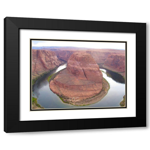 Horseshoe Bend Black Modern Wood Framed Art Print with Double Matting by Popcorn