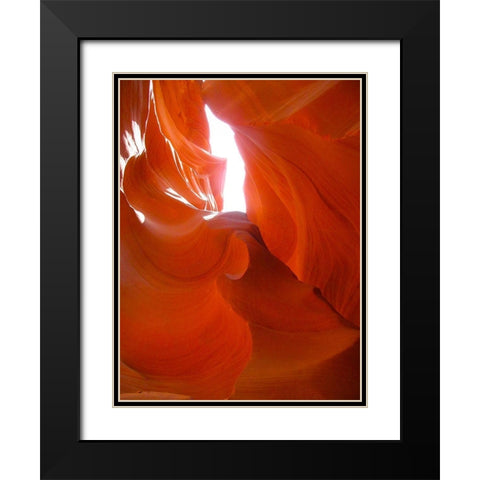 Antelope Canyon II Black Modern Wood Framed Art Print with Double Matting by Popcorn