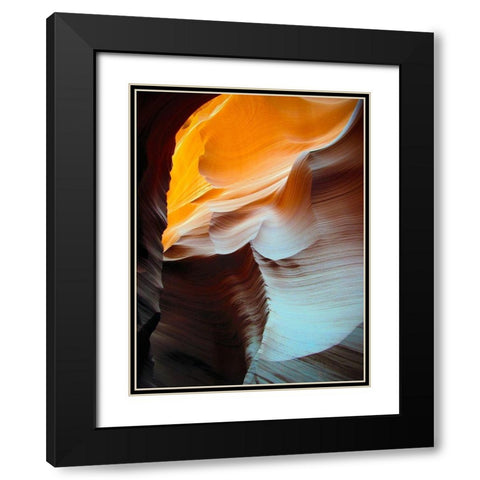 Antelope Canyon VII Black Modern Wood Framed Art Print with Double Matting by Popcorn