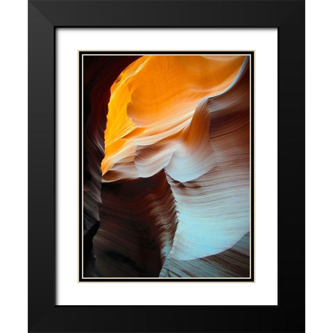 Antelope Canyon VII Black Modern Wood Framed Art Print with Double Matting by Popcorn