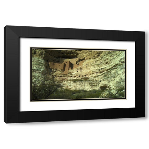 Montezumaâ€™s Castle Black Modern Wood Framed Art Print with Double Matting by Popcorn