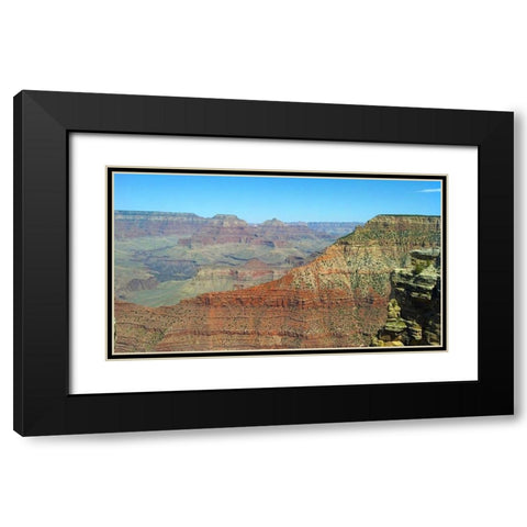 Grand Canyon 2: South Kaibab Black Modern Wood Framed Art Print with Double Matting by Popcorn