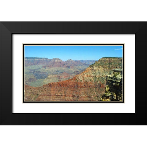 Grand Canyon 2: South Kaibab Black Modern Wood Framed Art Print with Double Matting by Popcorn