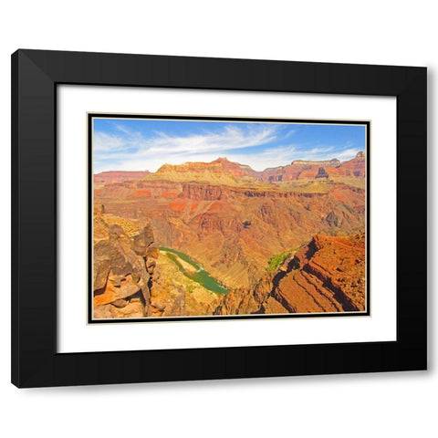 Grand Canyon 10 Black Modern Wood Framed Art Print with Double Matting by Popcorn