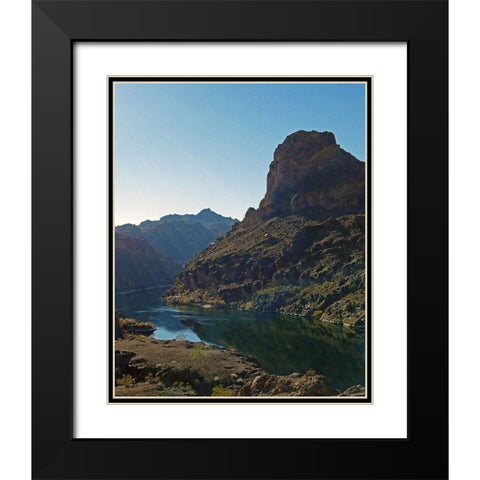 Arizona Hot Springs Black Modern Wood Framed Art Print with Double Matting by Popcorn