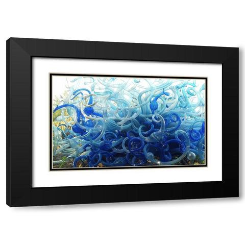 Chihuly III Black Modern Wood Framed Art Print with Double Matting by Popcorn