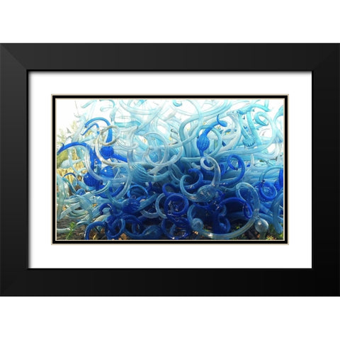 Chihuly III Black Modern Wood Framed Art Print with Double Matting by Popcorn