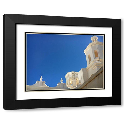 San Xavier Del Bac I Black Modern Wood Framed Art Print with Double Matting by Popcorn