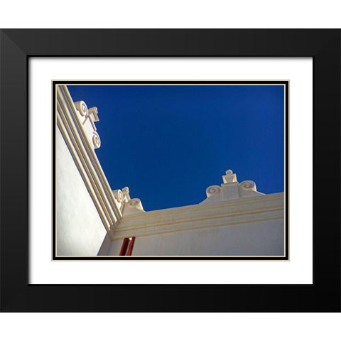 San Xavier Del Bac II Black Modern Wood Framed Art Print with Double Matting by Popcorn