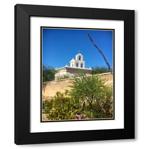 San Xavier Del Bac III Black Modern Wood Framed Art Print with Double Matting by Popcorn