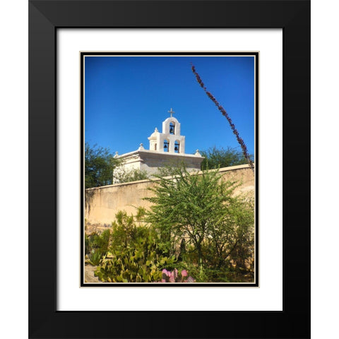 San Xavier Del Bac III Black Modern Wood Framed Art Print with Double Matting by Popcorn