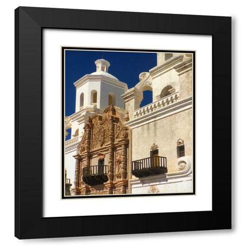 San Xavier Del Bac V Black Modern Wood Framed Art Print with Double Matting by Popcorn